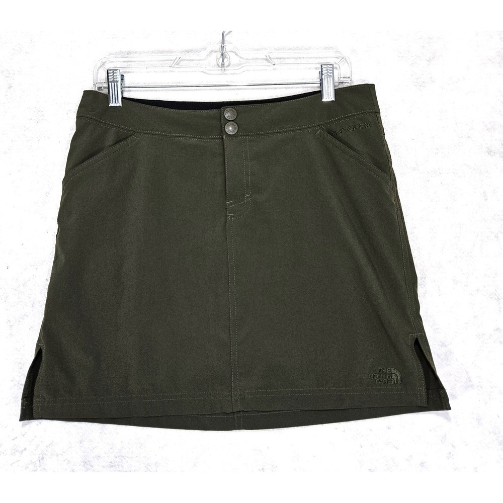 The North Face Skort 6 Skirt TNF Apex Olive Green Hiking Outdoor Camping Golf